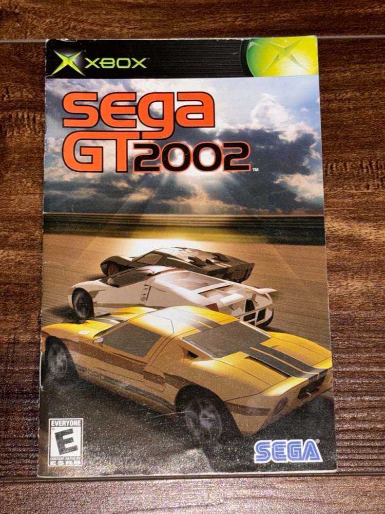Sega GT 2002 Racing XBOX Instruction Manual Only