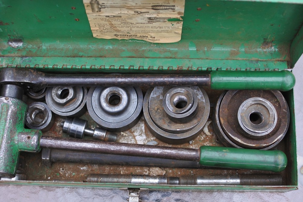 Greenlee 1804 Knockout Punch Driver Set With Ratchet