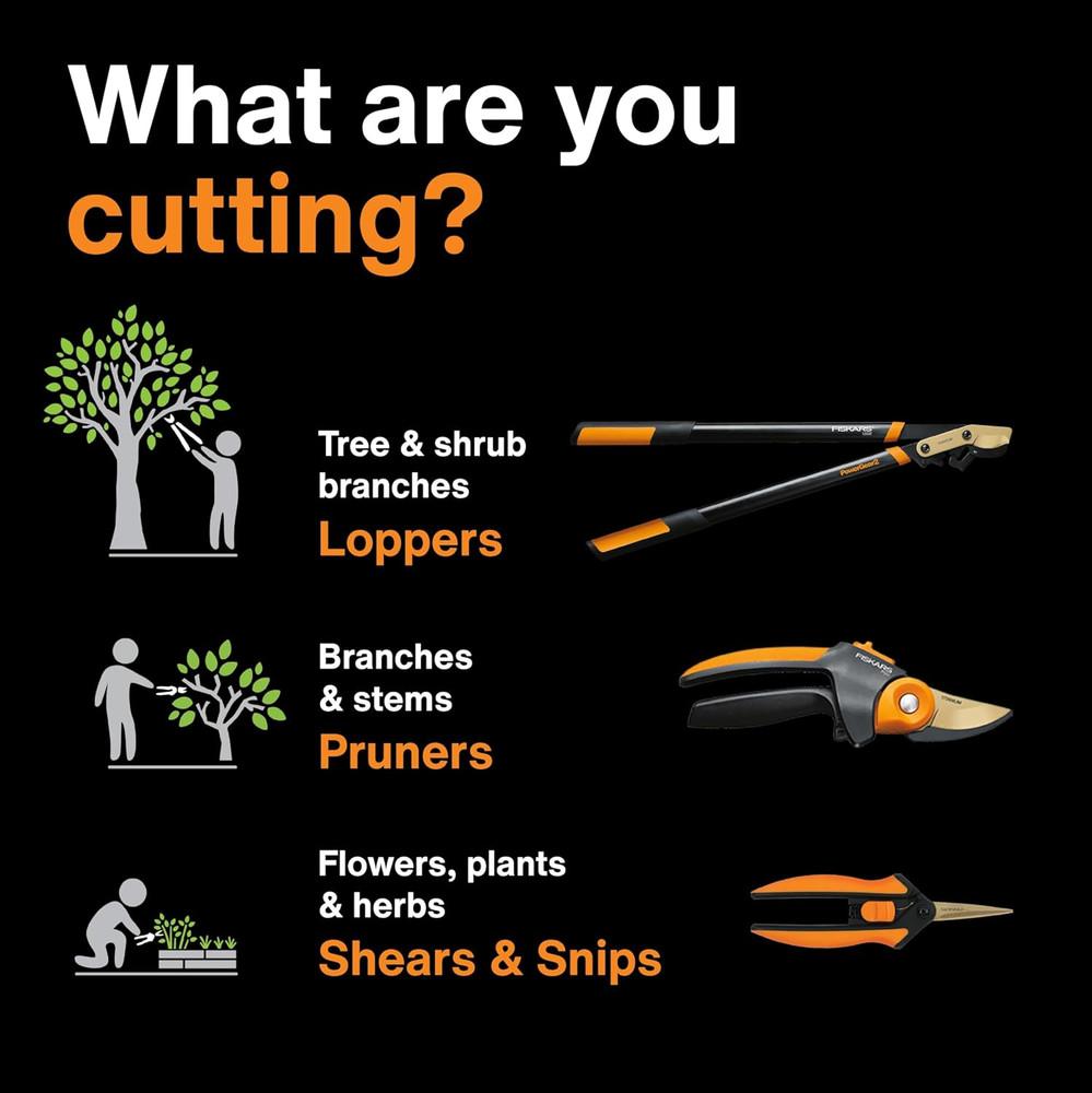 Bypass Pruning Shears, 5/8-Inch Cut Capacity, Sharp, Rust Resistant Steel Blade