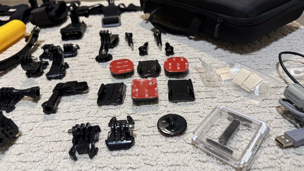GoPro Accessory Bundle with Mounts, Straps, Floating Handle, Case, Tripod