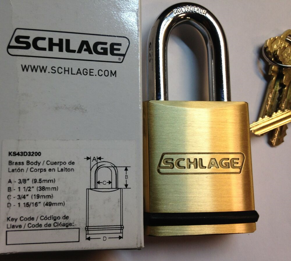 SCHLAGE Kryptonite PADLOCK with CP Classic Primus Cylinder