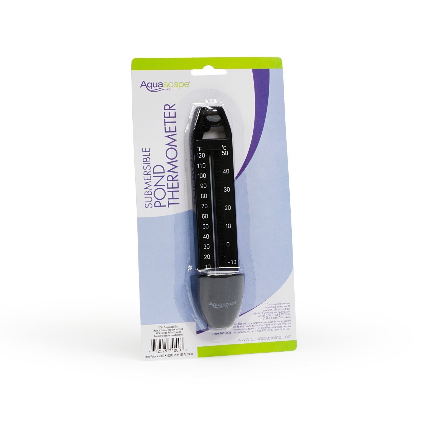 AQUASCAPE #74000 POND THERMOMETER SUBMERSIBLE for Koi Ponds