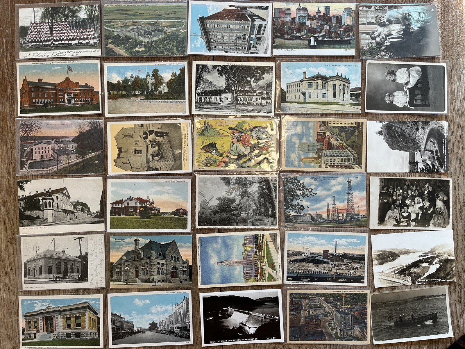 1000+ Antique Postcard Lot c1900 - c1960s City Views Holiday RPPC Collection