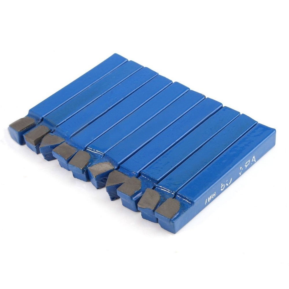 10x/set 1/4 Carbide Lathe Tool Indexable Insert Bit Holder Mini Cutting Cutter