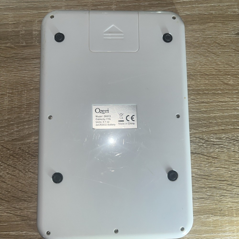 Ozeri Touch Sensitive Digital Kitchen Scale Glass Max 18lbs New