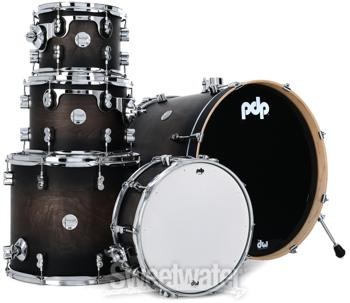 PDP Concept Maple Shell Pack - 5-piece - Satin Charcoal Burst