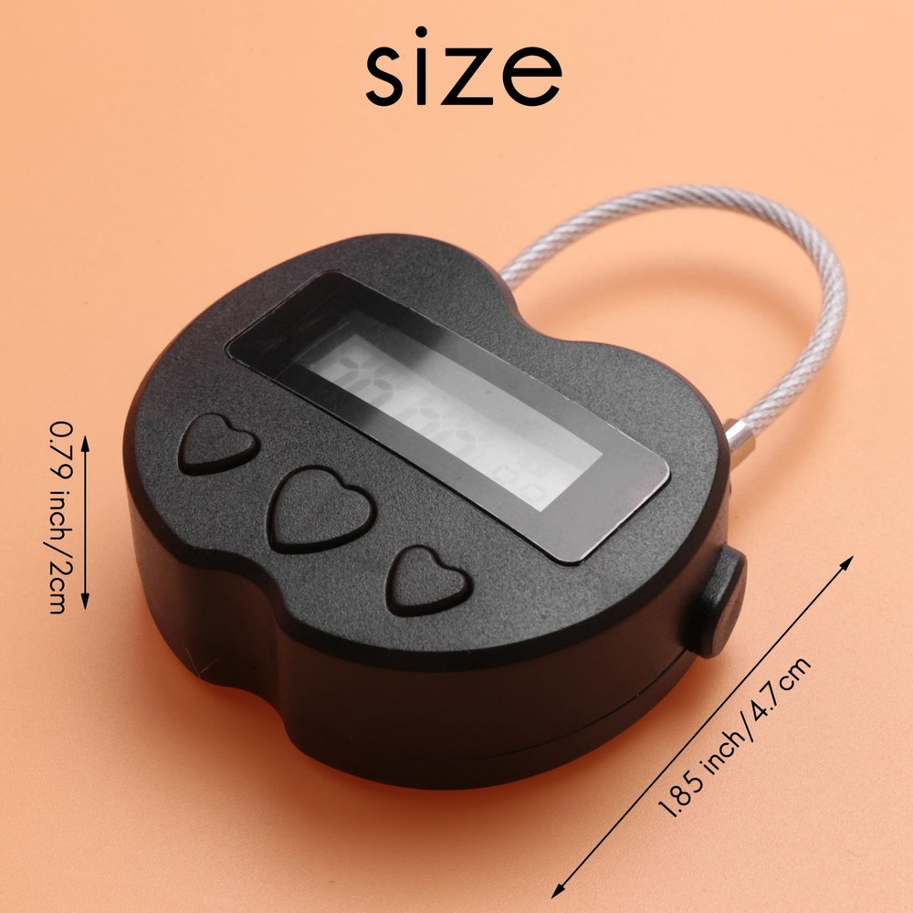 Time Lock LCD Display Time Lock USB Rechargeable Temporary Timer Padlock5688