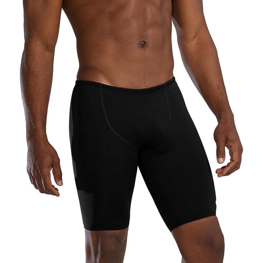TYR Men's Durafast Elite Solid Jammer Swimsuit, Black, 34