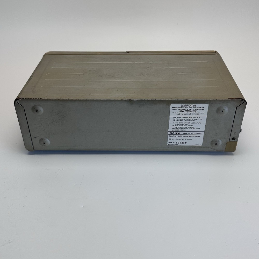 Sony CDX-52 10-Disc CD Changer Trunk Mount Car Audio Untested