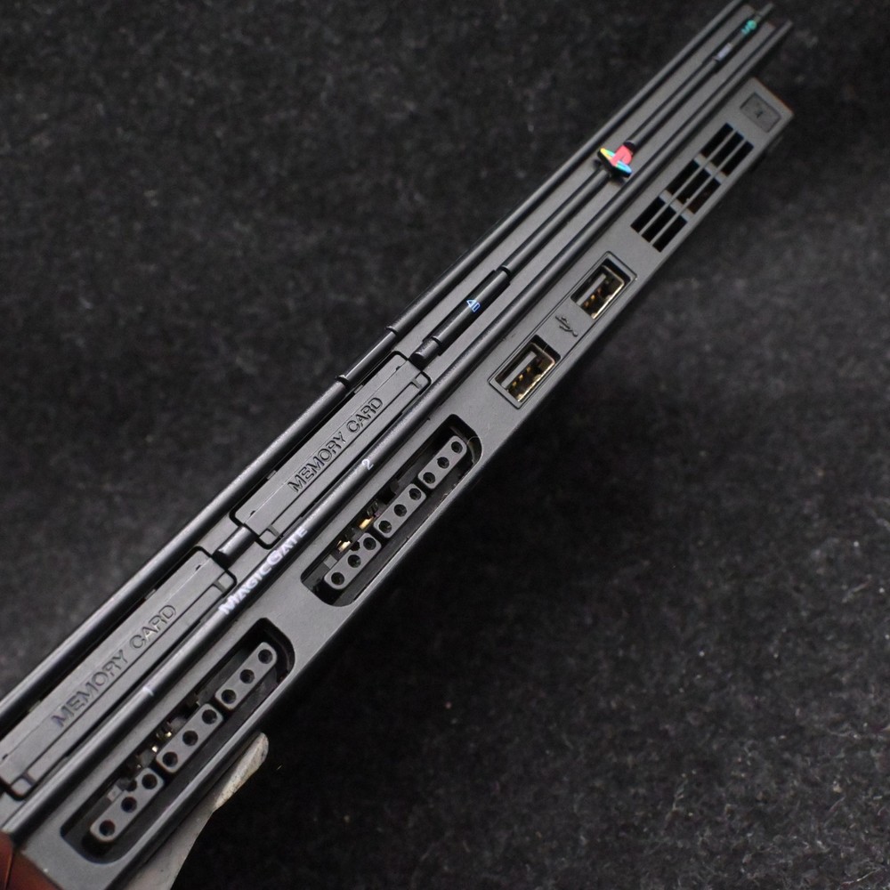 Sony PlayStation 2 PS2 Slim Console SCPH-79001 Black Tested Working + Controller