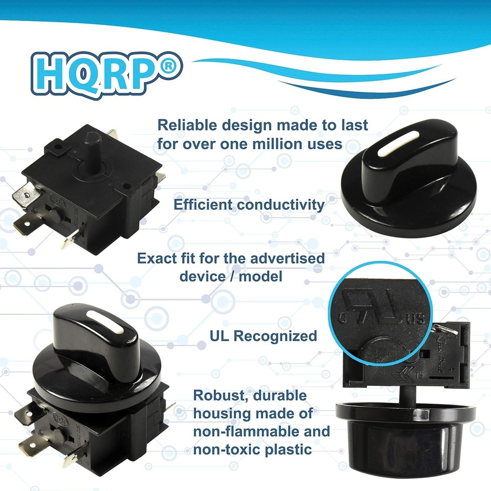 Heavy-Duty Listed 4-Position Rotary Switch—3-Speed Control 120V-250V