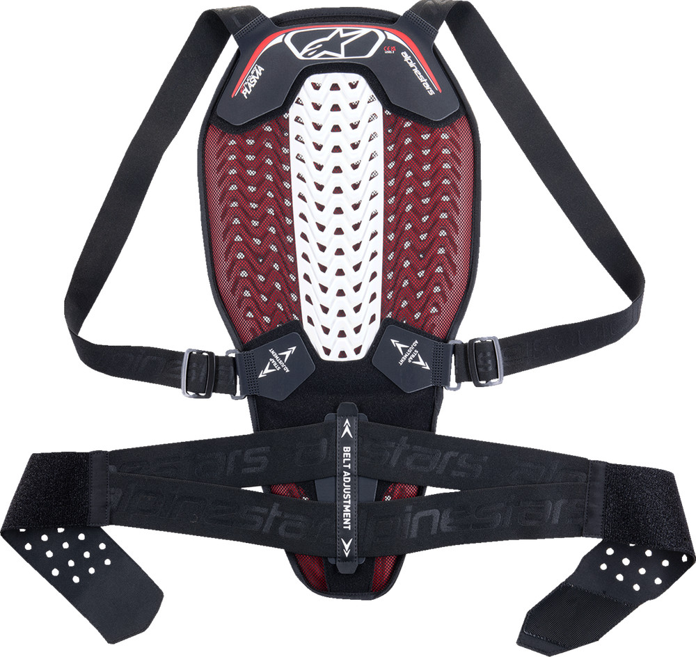 ALPINESTARS Nucleon Plasma Back Protector - Black/White/Red - For XL