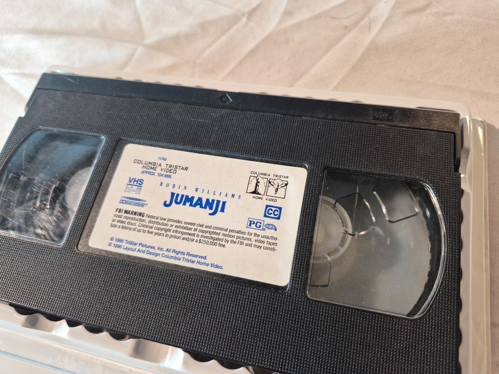 Jumanji (VHS, 1996, Closed Captioned) Clamshell