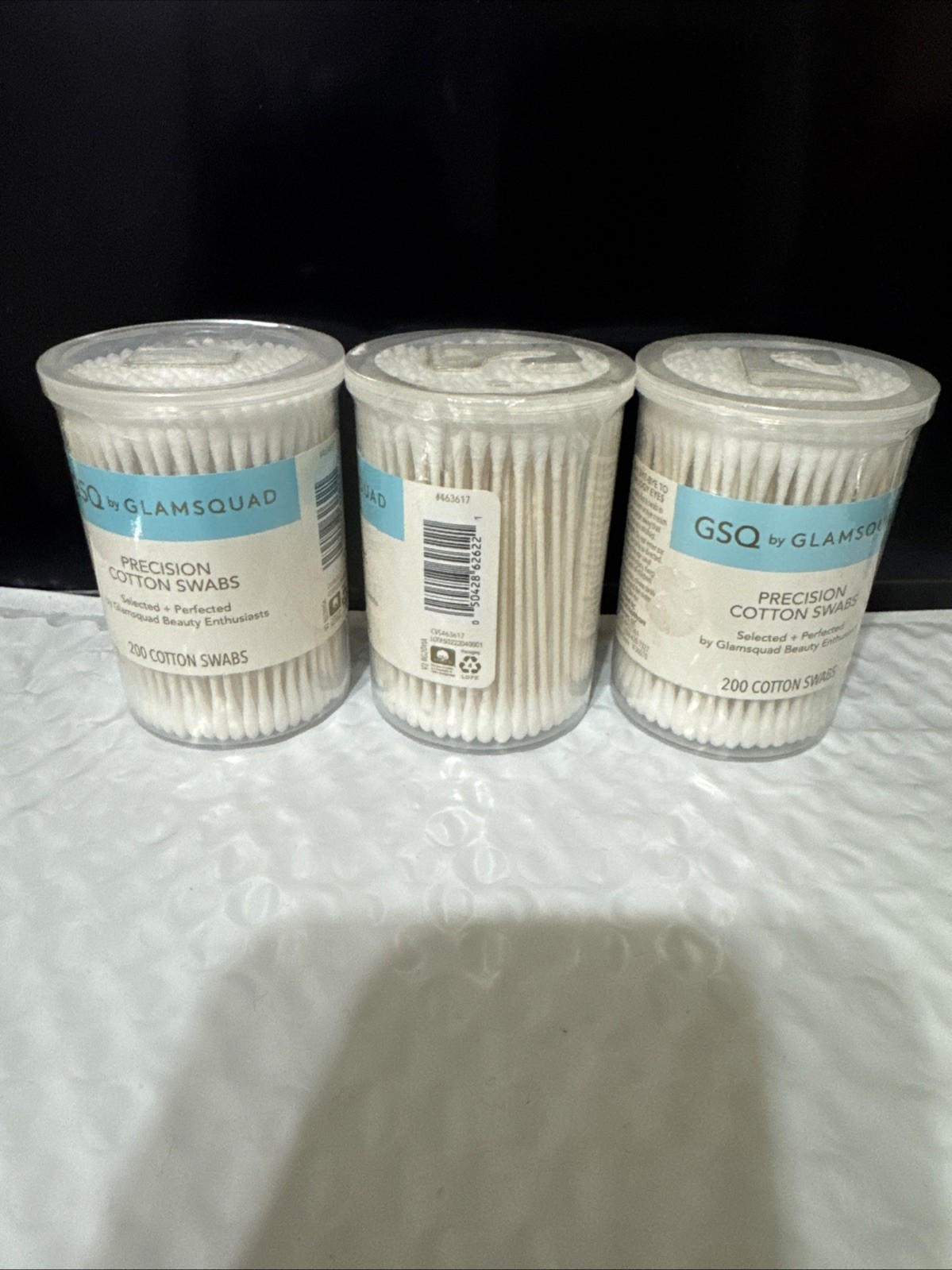 3x GSQ Precision Cotton Swabs 200 Count As Is RARE