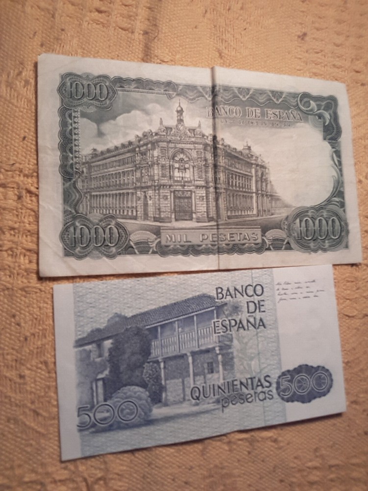 Spain banknote joblot. Good condition