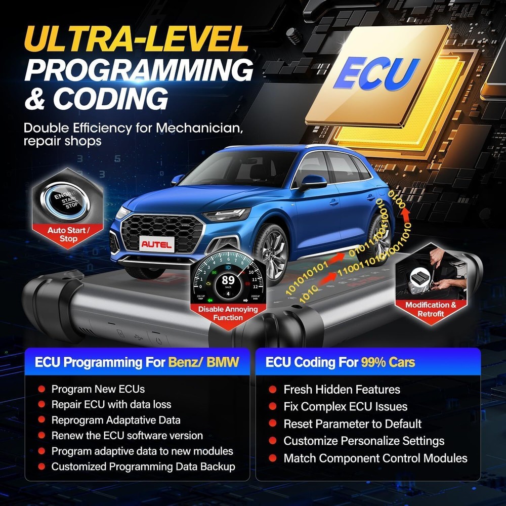 2025 Autel MaxiSys Elite II PRO As MS909 Diagnostic Scan Programming Key Coding