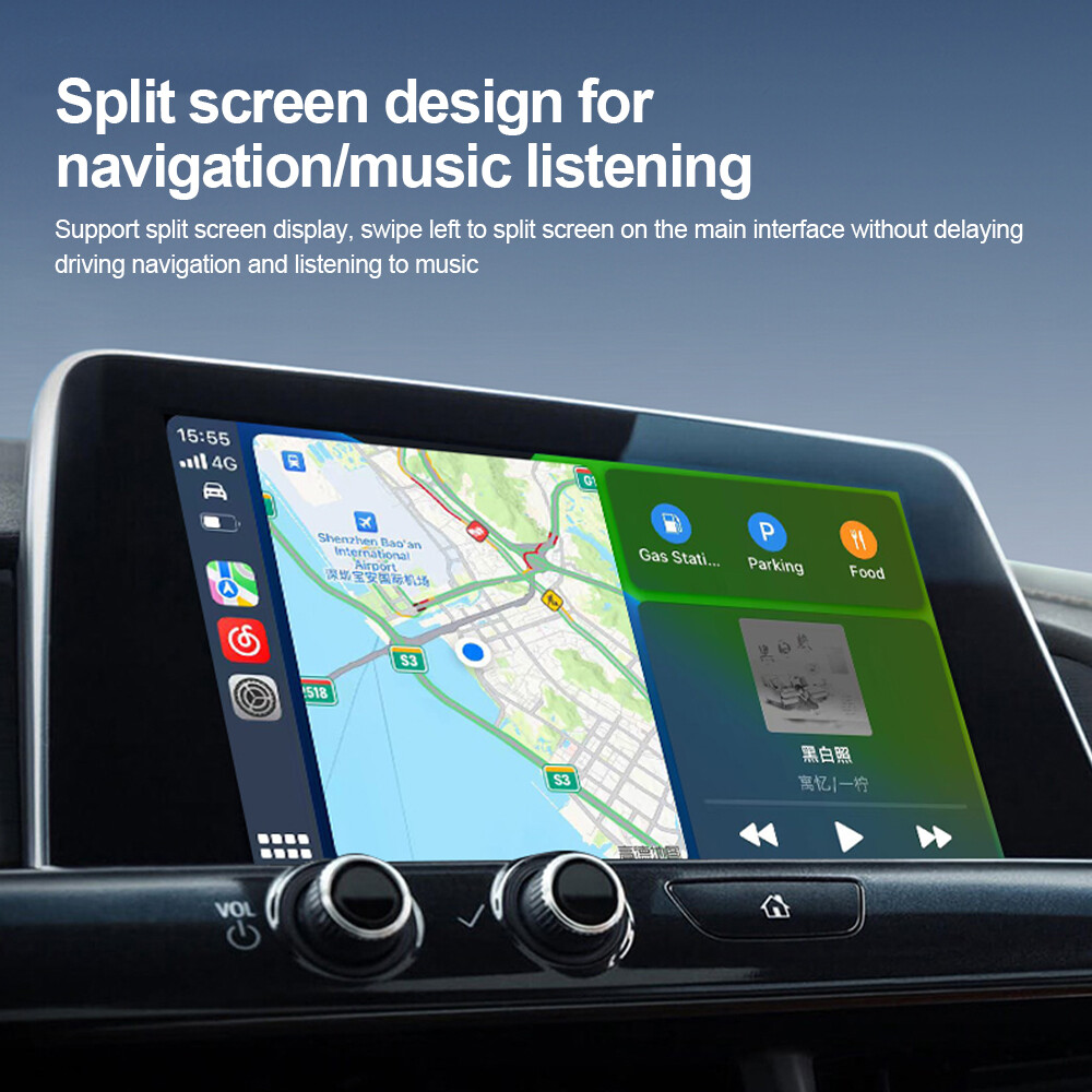 Roadpluse 5.0 Wireless Adapter Apple CarPlay Android Auto Multimedia Video Play