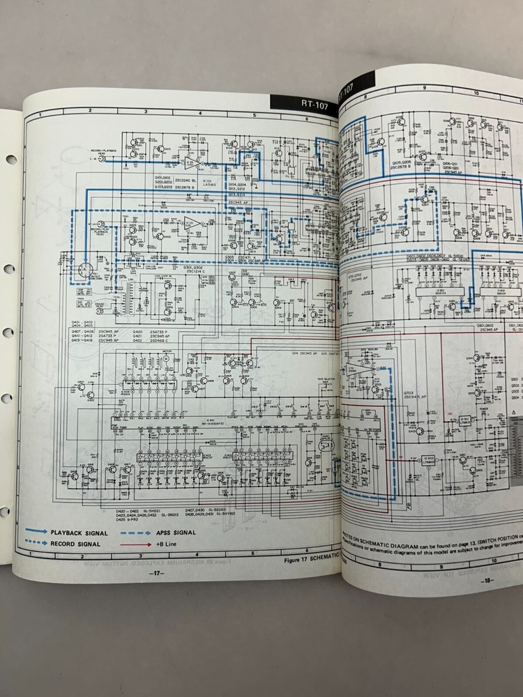 Sharp RT-107 Original Service Manual Free Shipping