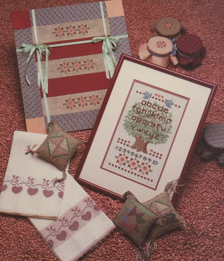 Silver Threads Ginger Tree Sampler Ornaments Border Counted Cross Stitch