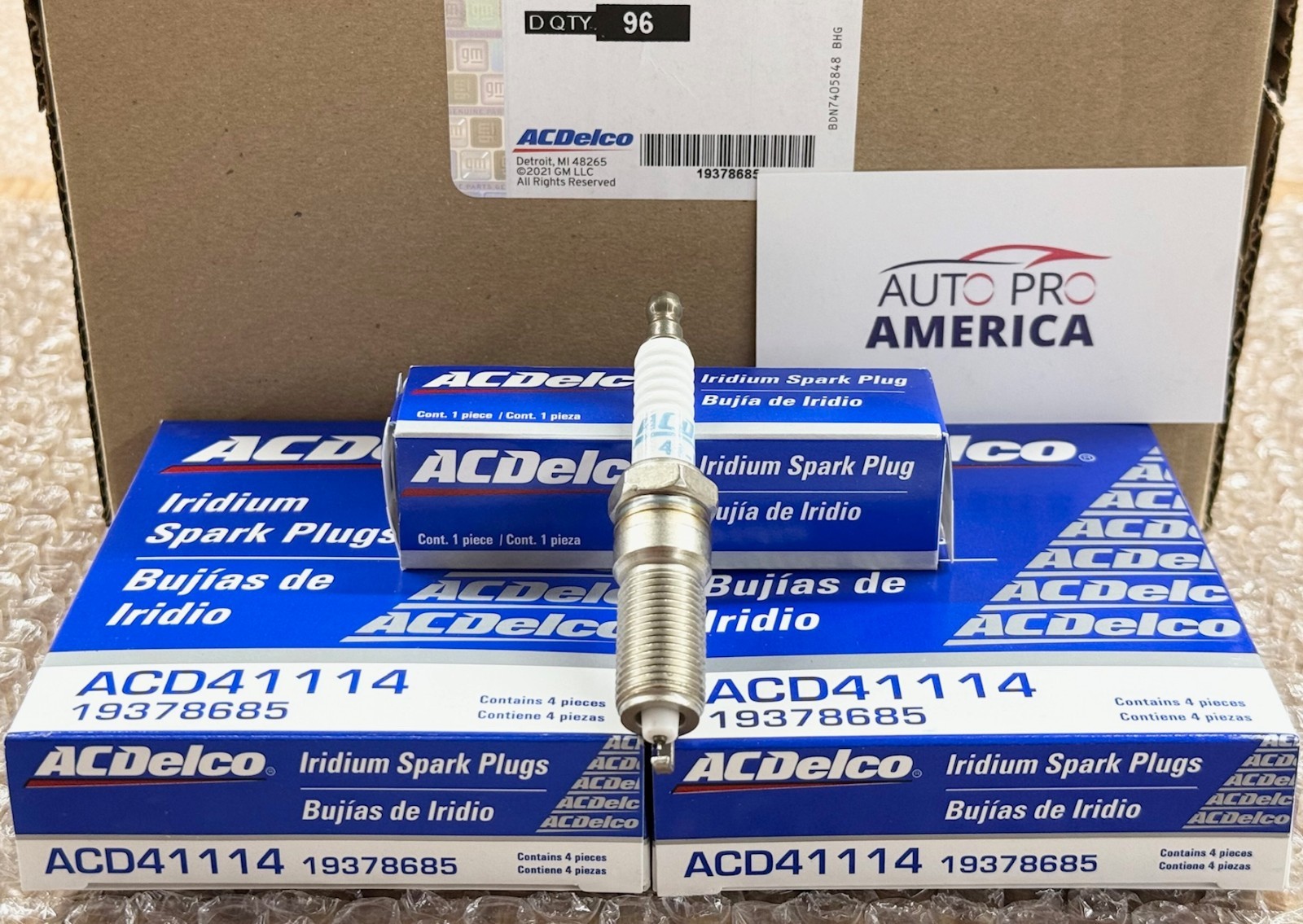 8PC 41-114 IRIDIUM SPARK PLUGS OEM for 2014-2026 CHEVY GMC CADI ACDELCO 12622441