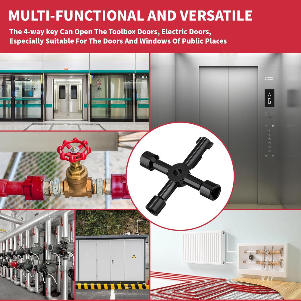 Plumbing Tools Angle Stop Wrench Kit - 3-Piece Plumber Tool Set with Compression