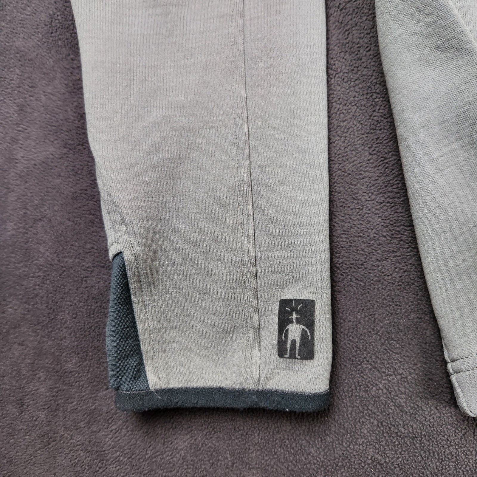 Smartwool Quarter Zip Pullover Mens XL Gray Merino Wool Nylon Activewear Sweater