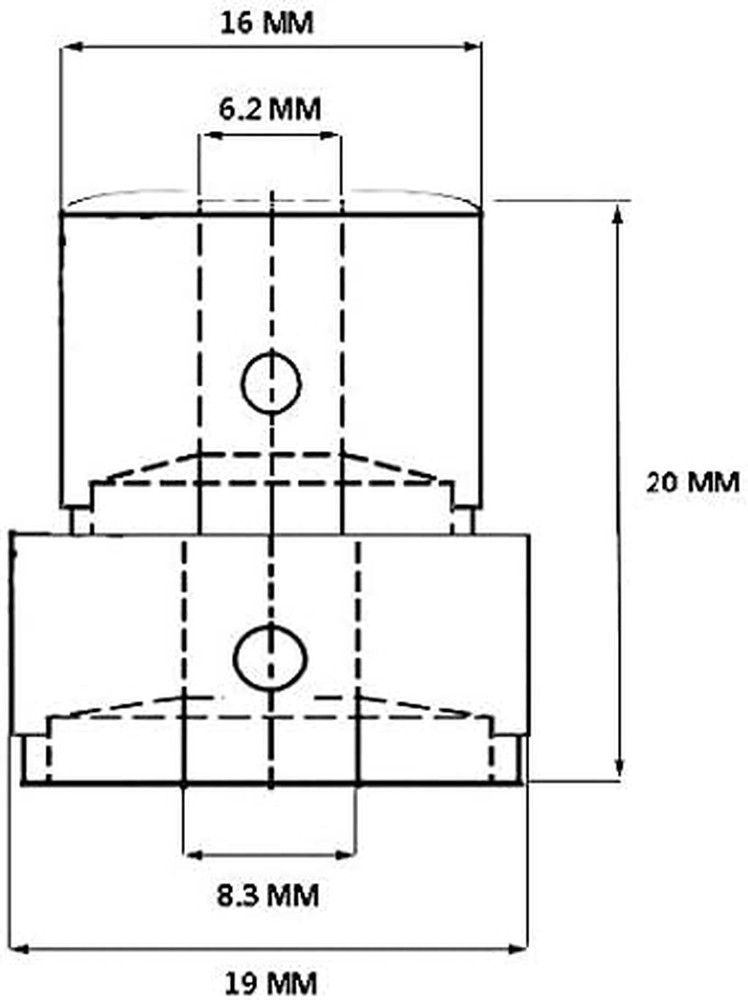 Guitar Aluminum Alloy Dual Concentric Control Knobs - Dome Volume Tone Stacked K