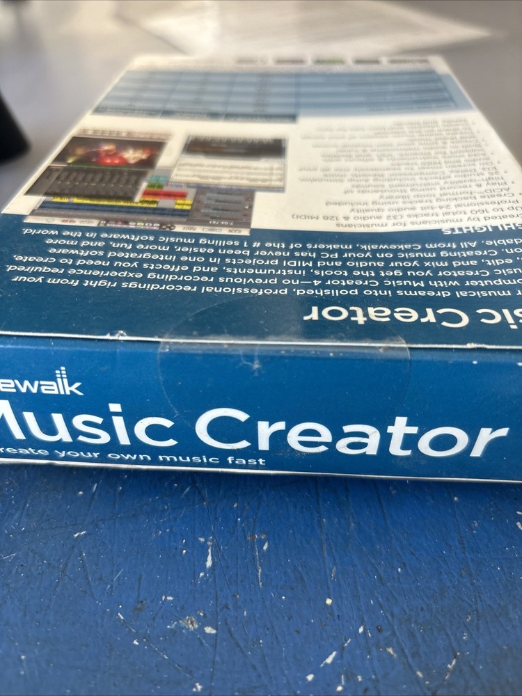 Cakewalk Music Creator 4 Software CD FLAWLESS Disc