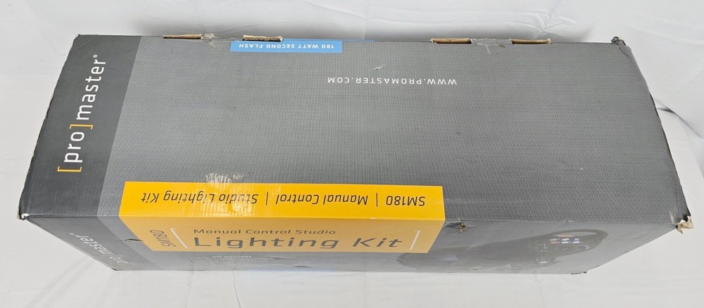 Promaster SM180 Manual Control Studio Lighting Kit - 3 Light