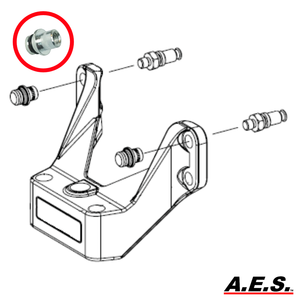 Hunter Threaded Rim Stud Retainer Kit 20-1688-1