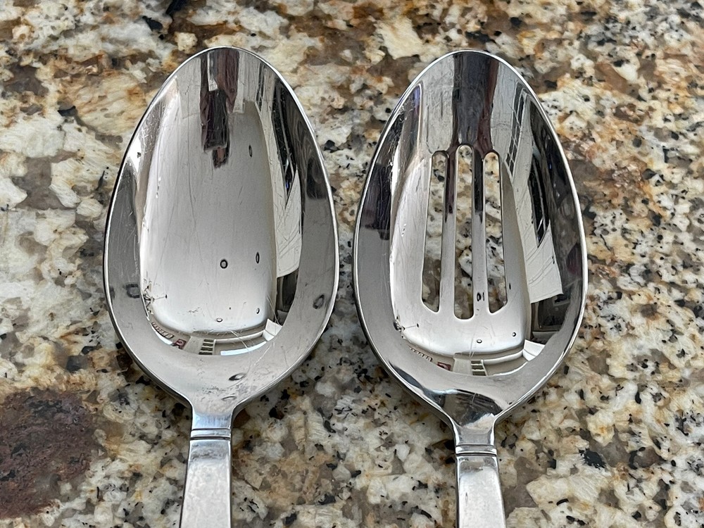 2 Reed & Barton 18/10 Stainless Serving Spoon
