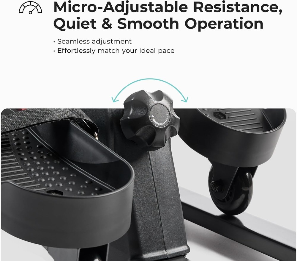 Elliptical Leg Exerciser Under Desk Machine Adjustable Resistance Home Use