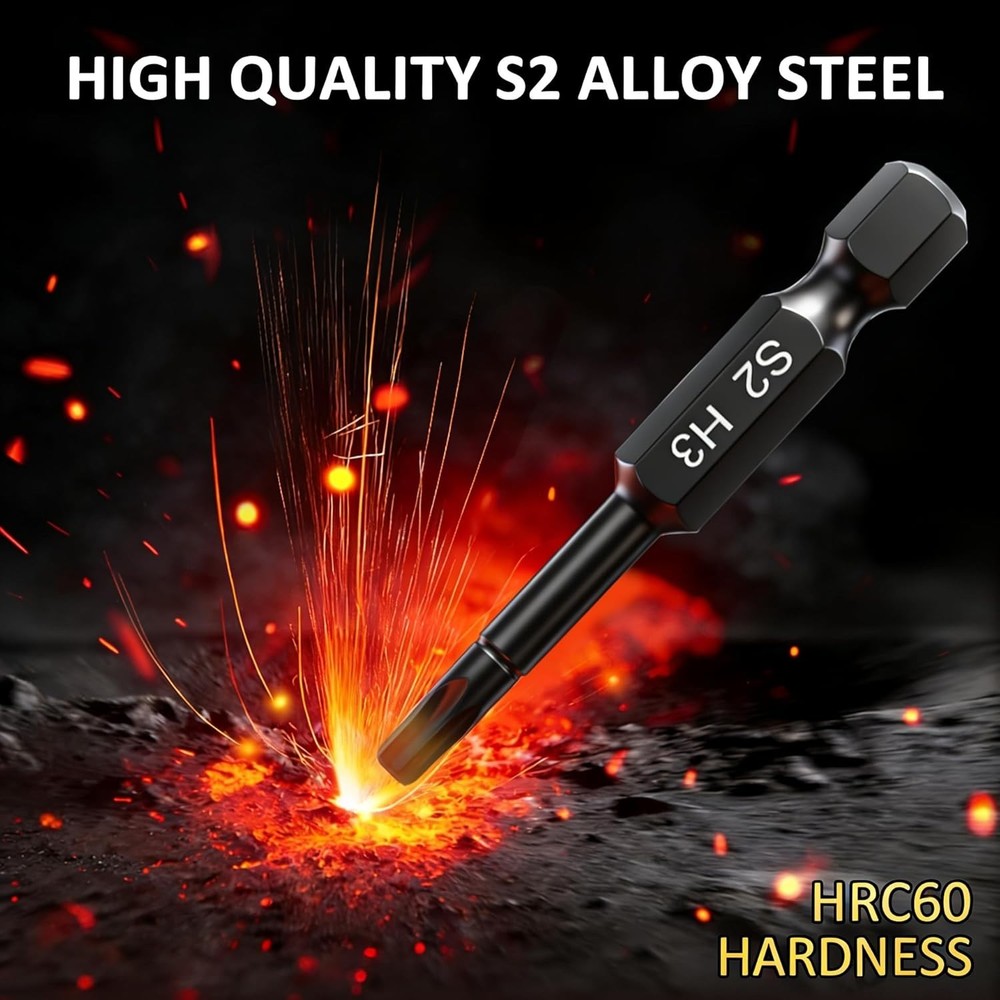 20PCS Allen Hex Drill Bit Set Metric SAE 1/4 Quick Release Magnetic Bit IKEATool