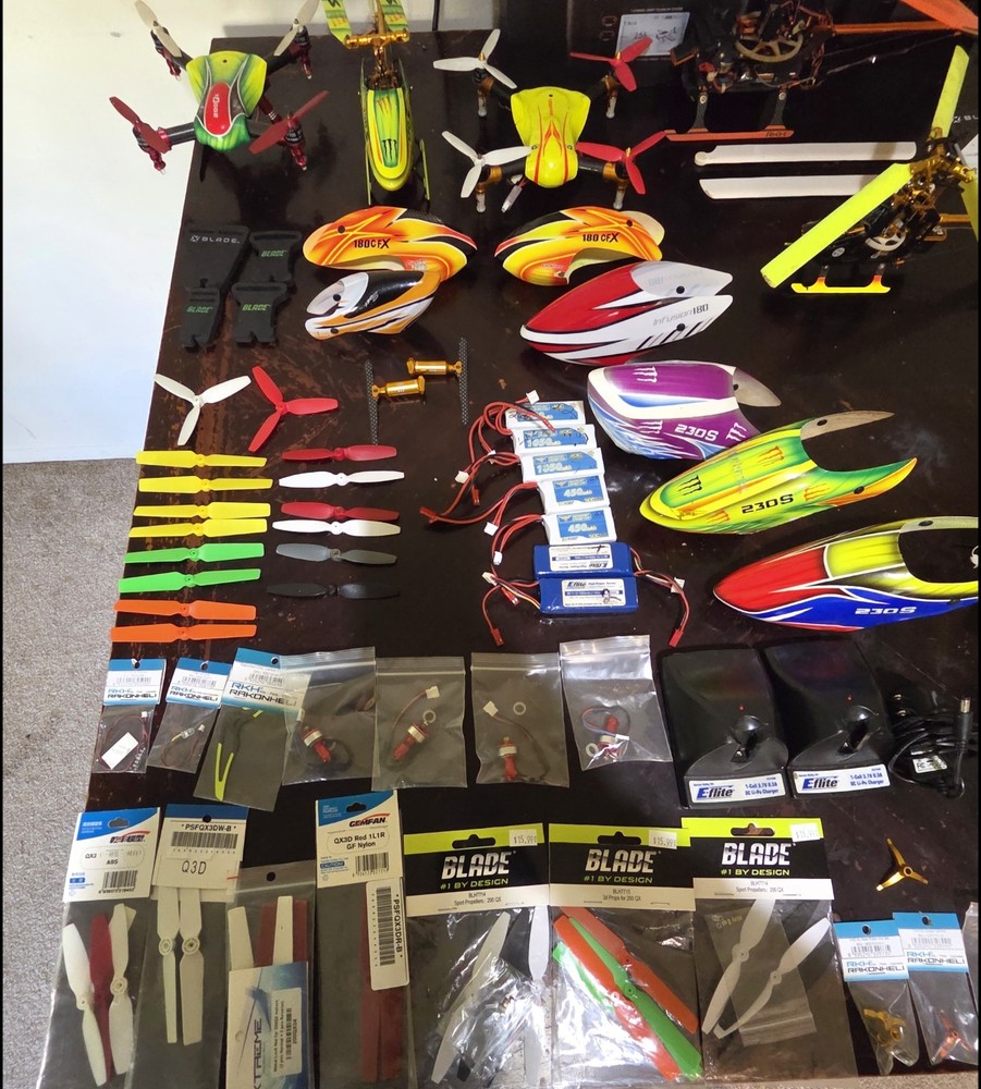 Blade RC helicopters used