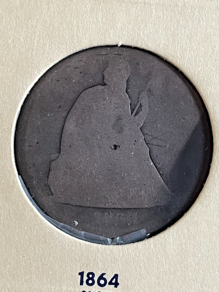 1864 Seated Dollar