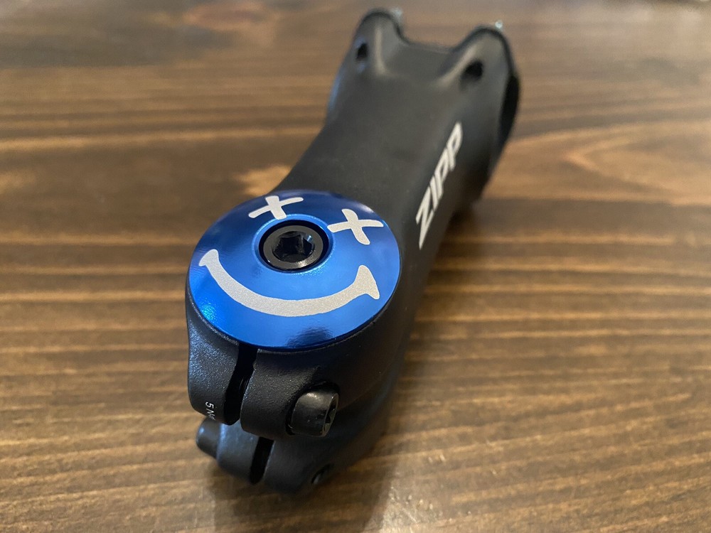 Smiley Face - Threadless Bicycle Headset Stem Cap 1 1/8" Smile