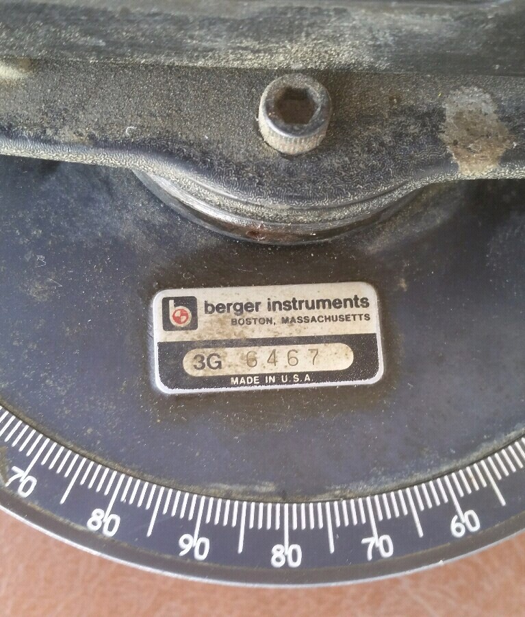 BERGER INSTRUMENTS MODEL 190B WITH STORAGE CASE ((
