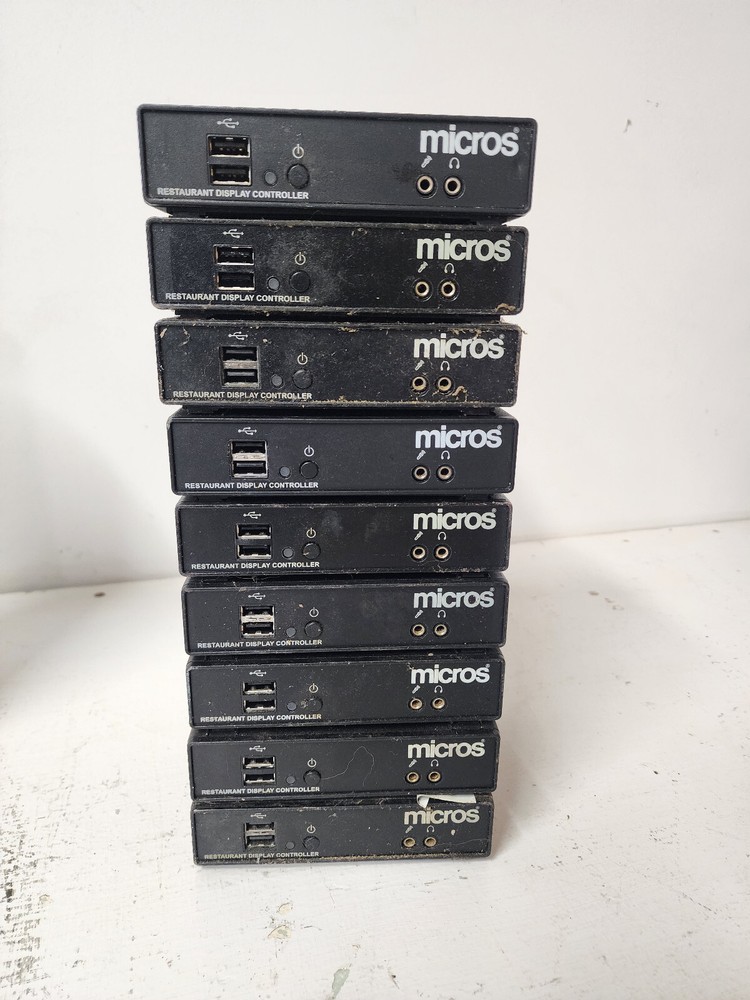 LOT OF 9 MICROS Restaurant Display Controller Model DT166