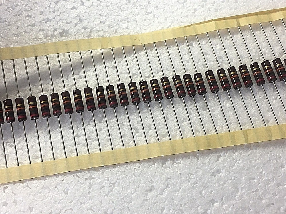 50PCS 20K 1/2W 5% CARBON COMP. RESISTOR
