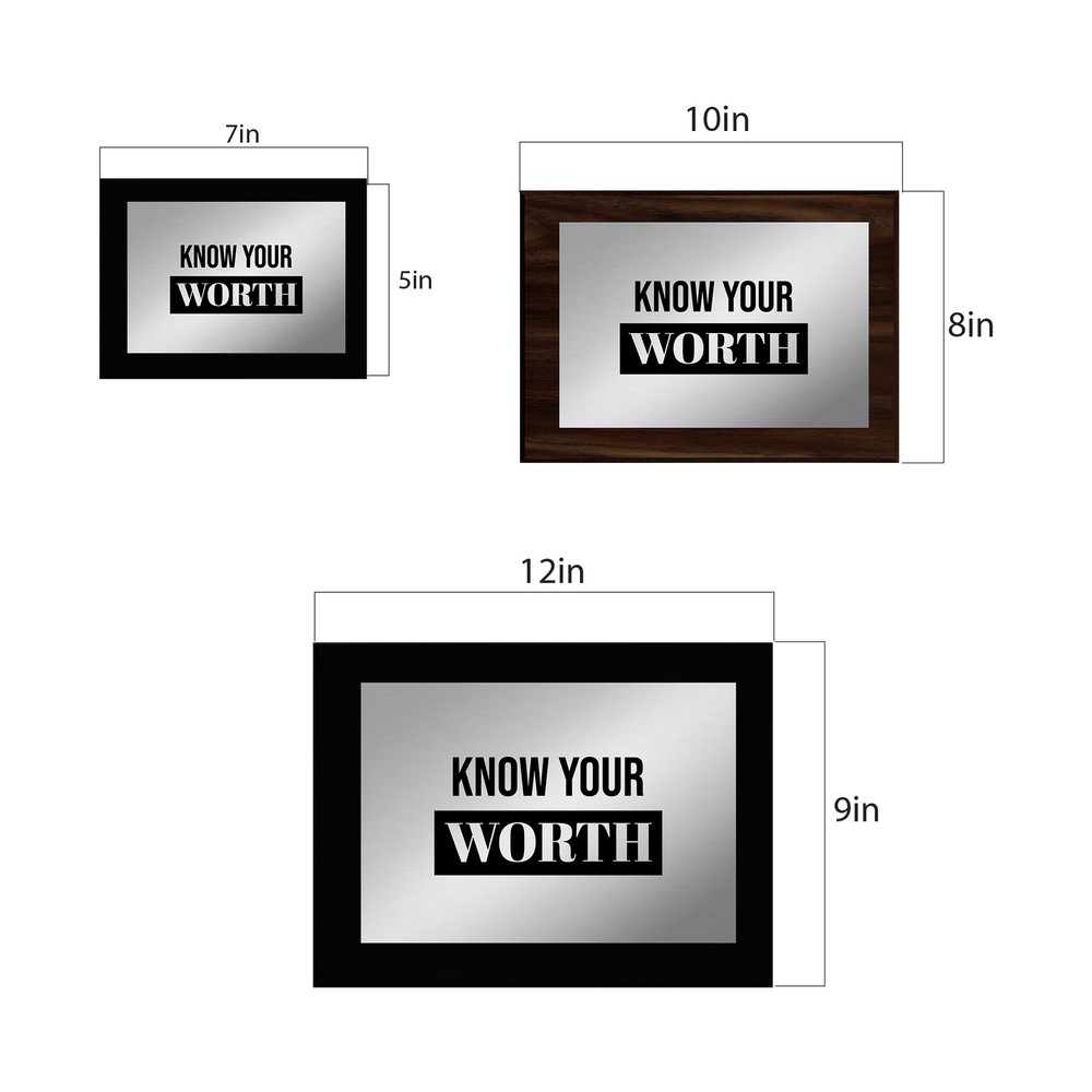 Know Your Worth Decorative Wall Plaque | Easel Mount Option