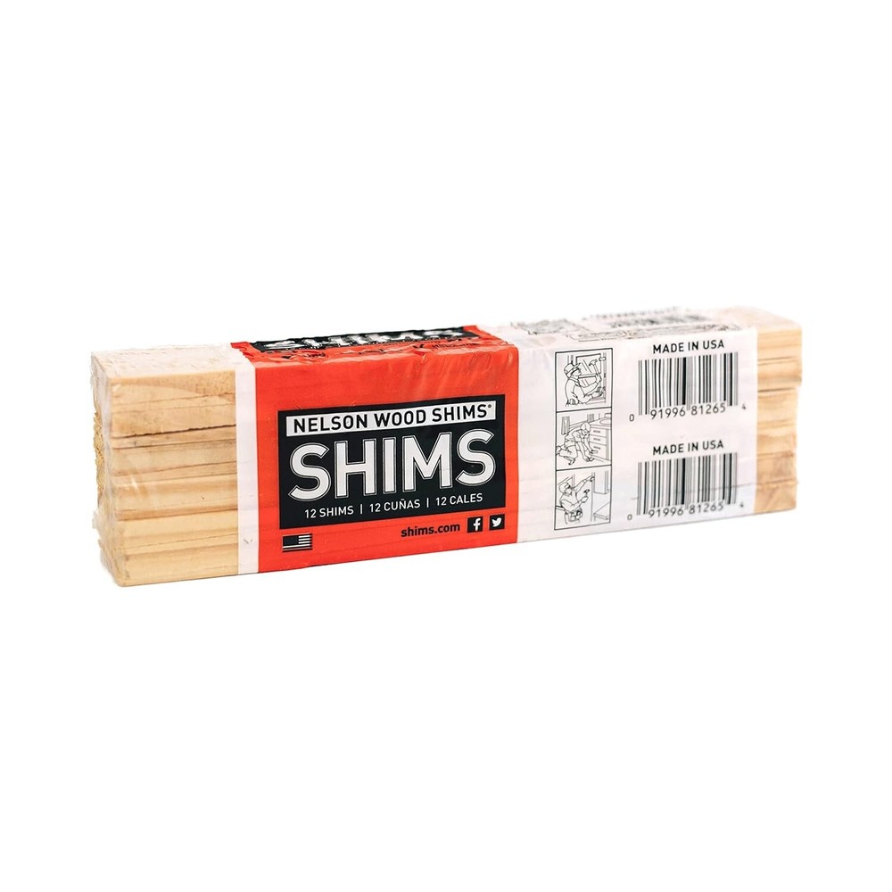 Versatile 8-Inch Natural Wood Shims with Thin Tips for Precision Adjustments