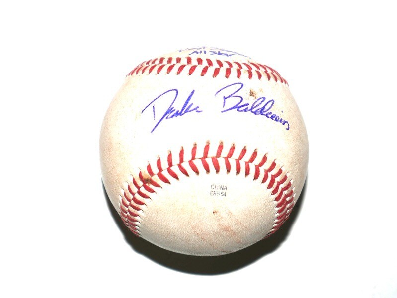 2025 NL ROOKIE OF YEAR DRAKE BALDWIN SIGNED RAWLINGS GAME USED OMIL BALL BRAVES
