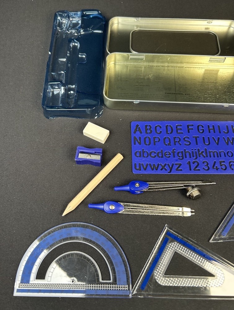 Staedtler Xcellence 10-piece Mathematical Instruments Set Complete Open