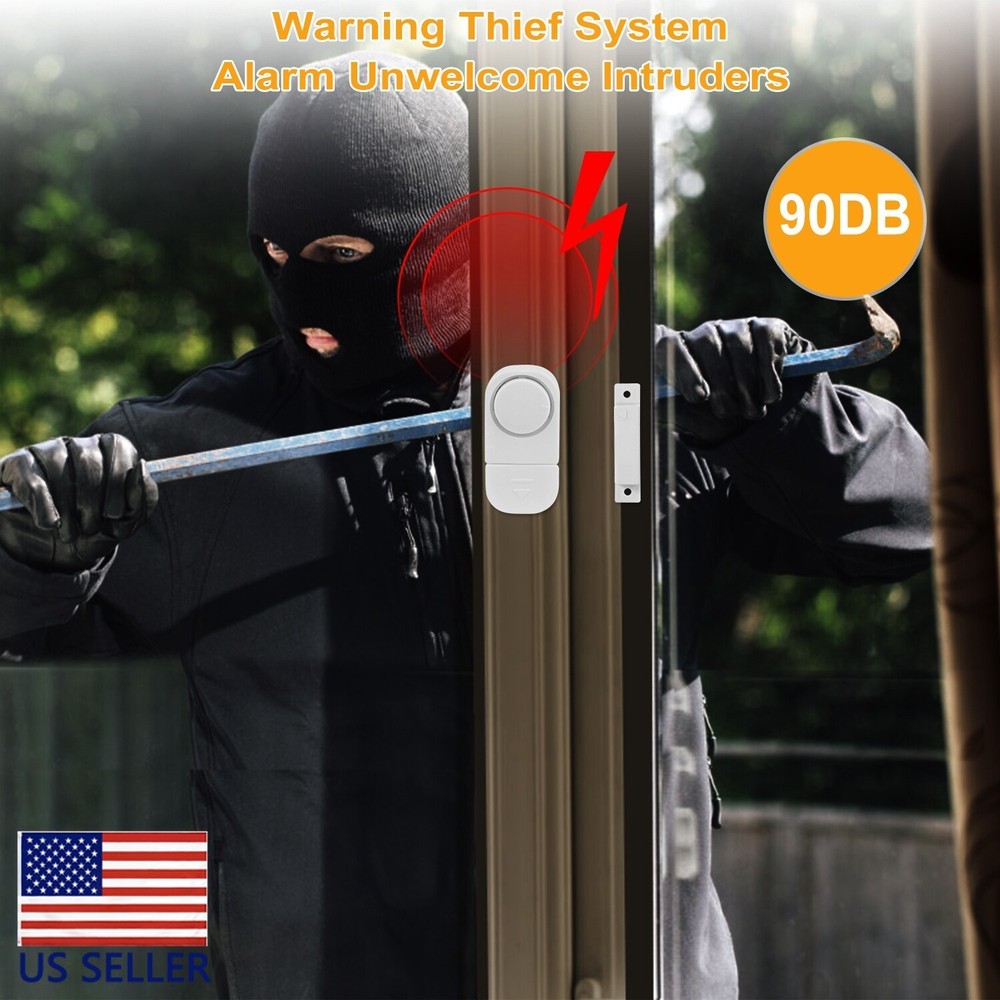 2pcs Wireless Home Window Door Burglar Security Alarm System Magnetic Sensor