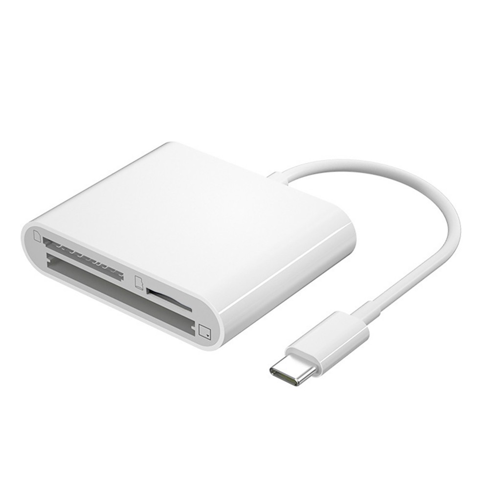 USB C to CF SD TF Card Reader Plug Play Adapter for Smartphone iPad Mac Windows