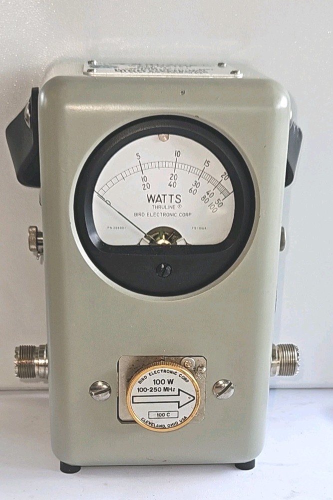 BIRD 43 THRULINE WATTMETER  CARRY CASE  ****UNTESTED ****