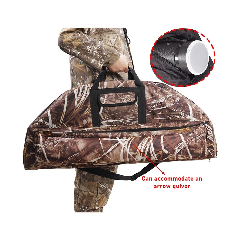 SOPOGER Archery Soft Compound Bow Case Holder Carry Bow Bag Case with Arrows ...
