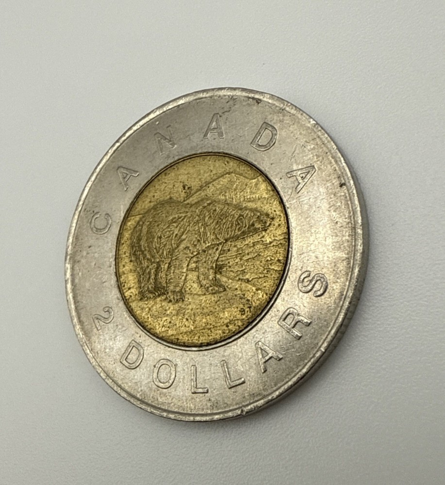 1996 Canada 2 Dollars Polar Bear Coin CC4