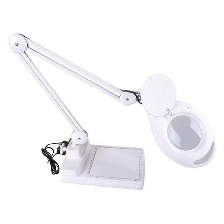 Magnifier Light, Articulating, Ar 34 In, White, 32Pe54