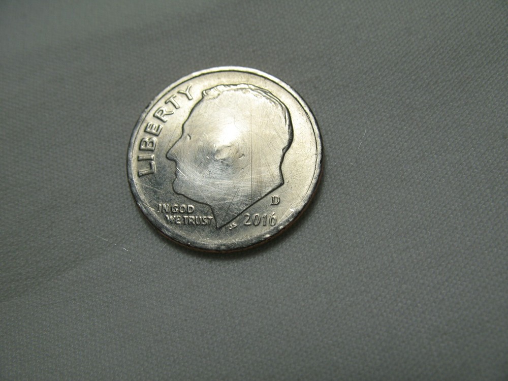 2016 D Roosevelt Dime Mint Error Front and Back *RARE Find!*